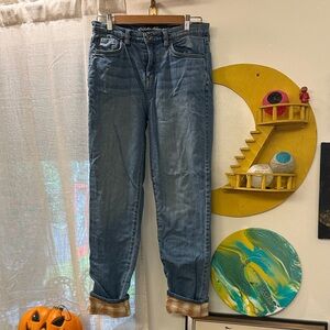 Eddie Bauer Flannel Lined Boyfriend Jeans